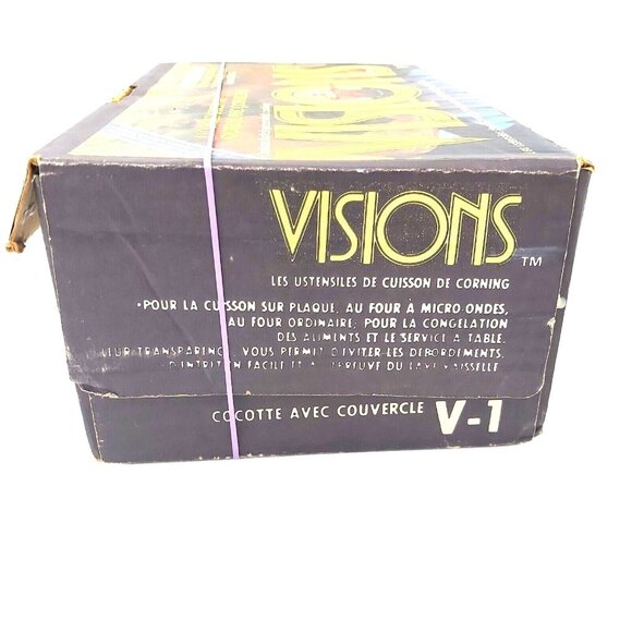 Visions by Corning 1 L Covered Saucepan V1 Original Box with Instructions France - Picture 2 of 16